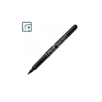 Маркер перманентный Pica 534/46 Classic Permanent Pen Medium, тонкий, черный