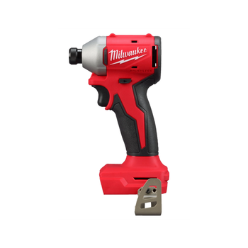 Шуруповерт ударный аккумуляторный бесщеточный 1/4'' HEX MILWAUKEE, M18 BLIDRC-0. 190Нм (каркас, клипса для ремня)