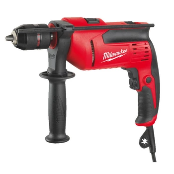 Дрель с ударом MILWAUKEE, PD-705, 705Вт (15Нм) (боковая рукоятка, ограничитель глубины, картонная упаковка) (4933431955)