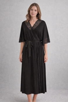 Халат Fleri 52(3XL) Черный (118932)