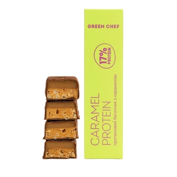 Батончик протеїновий з карамеллю Caramel Protein Green Chef 45 г (21415538)