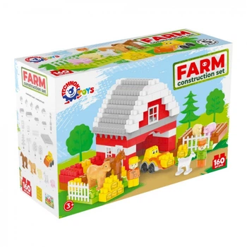Детский игровой конструктор "Ферма" ТехноК 0327TXK 160 деталей