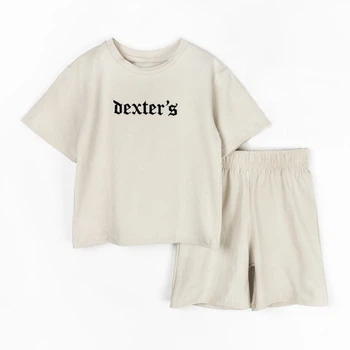 Комплект для дівчинки з вишивкою (футболка+шорти) Dexter`s 134 Бежевий (d2301-1-134-sm)