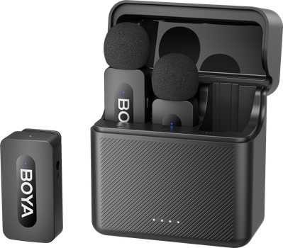 Беспроводной петличный микрофон BOYA BY-V35 TRS for camera Black