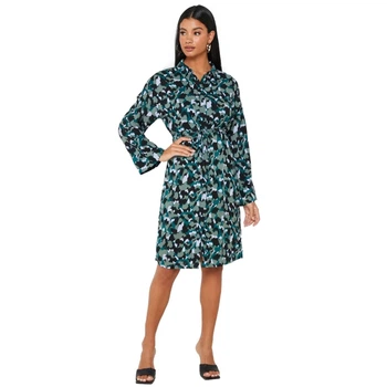 Жіноча сукня-сорочка Vero Moda Rie Ls зеленого кольору XS 10251827 (XS)