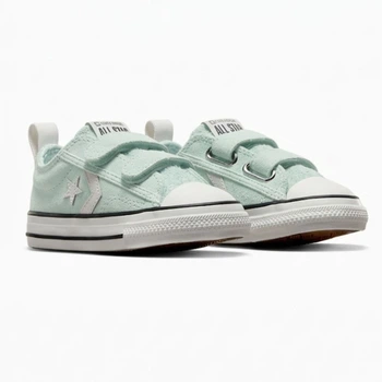 Дитячі кеди Converse Star Player 76 на липучках замшеві м'ятні 26 A10135C (26)