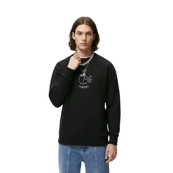 Чоловічий чорний бавовняний світшот Zara з графікою M 0495/404/800 (M)