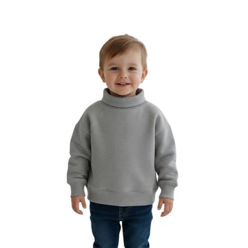 Бавовняна кофта для хлопчика Zara Baby з коміром-стійкою сіра 80 1880/901/920 (80)