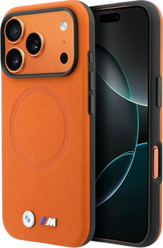 Панель BMW M FW Logo Metal MagSafe для Apple iPhone 17 Pro Orange (BMHMP17L25PFWSMO)