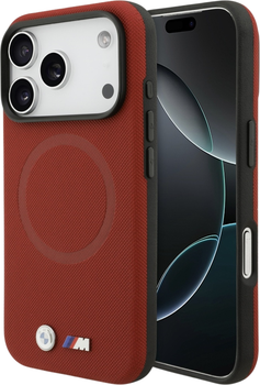 Панель BMW M FW Logo Metal MagSafe для Apple iPhone 17 Pro Red (BMHMP17L25PFWSMR)
