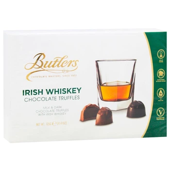 Трюфелі з молочного та чорного шоколаду Irish Whiskey Butlers 125 г (19940332)