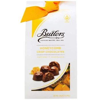 Шоколадні цукерки з хрусткими медовими сотами Butlers 170 г (19940340)