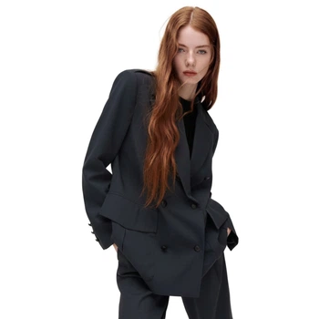 Жіночий класичний темно-синій піджак Zara M 4432/716/409 (M)