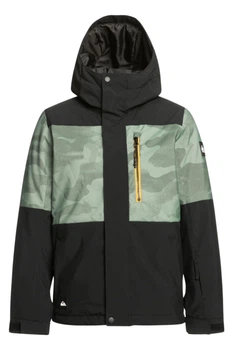 Зимова лижна куртка для хлопчиків Quiksilver Mission чорно-зелена 128 EQBTJ03155 GNB3 (8)