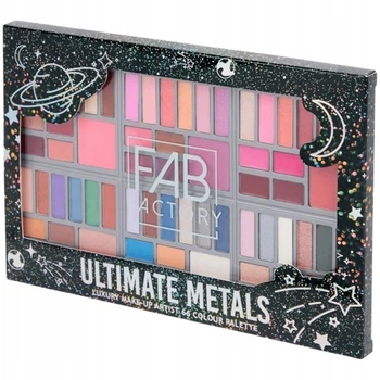 Палитра для макияжа Fab Factory Ultimate Metals 66 цветов