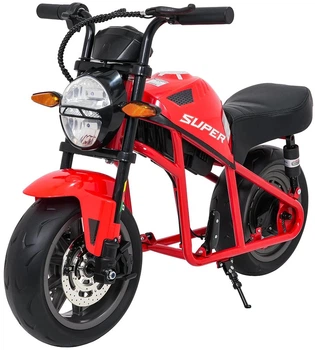 Електричний мотоцикл для дітей Supermoto 1-місний Червоний (5903864960884)