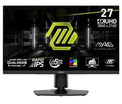 Монітор 27" MSI MAG 272URDF-E16 Dual Mode (9S6-3CE79T-001) 3840х2160 (UHD, 4K) IPS 160/320 Hz