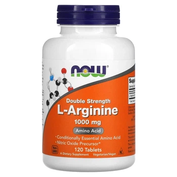 Аргінін Now Foods (L-Arginine) 1000 мг 120 таблеток (NOW-00035)