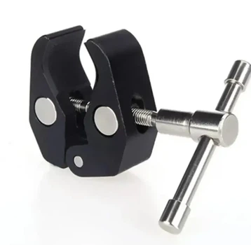 Зажим Клешня Краб для фотоаксессуаров 1/4" и 3/8" на штатив/стойку/треногу Super Clamp Large