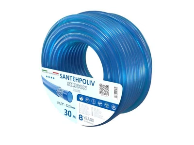 Шланг для поливу SANTEHPOLIV 1/2" 30м SILICON BLUE (бухта) ПВХ