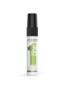 Несмываемая спрей-маска для волос с ароматом зеленого чая Revlon Professional Uniq One All in One Green Tea Hair Treatment, 9 мл