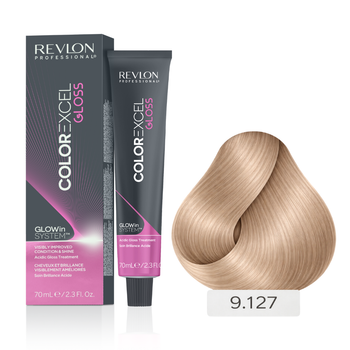 Безаміачна фарба кислотний тонер для волосся Глос 9.127 Мокко Мус Revlon Professional Color Excel Gloss 70 мл