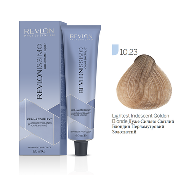 Фарба для волосся 10.23 Екстра світлий блонд перламутрово-золотистий Revlon Professional Revlonissimo Colorsmetique 60 мл