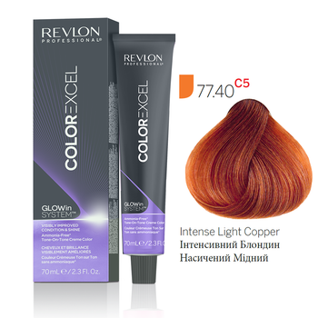 Безаммиачная краска Тон в Тон 77.40 Интенсивный медный блонд Revlon Professional Color Excel 70 мл