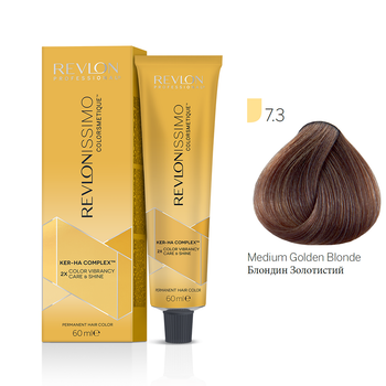Краска для волос 7.3 Блонд золотистый Revlon Professional Revlonissimo Colorsmetique 60 мл