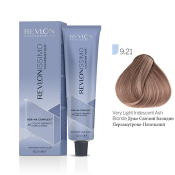 Краска для волос 9.21 Очень светлый блонд перламутрово-пепельный Revlon Professional Revlonissimo Colorsmetique 60 мл