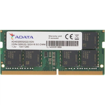 Оперативна пам'ять ADATA SODIMM DDR4-3200 32768MB PC4-25600