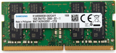 Память Samsung 16GB SO-DIMM DDR4 2666 MHz