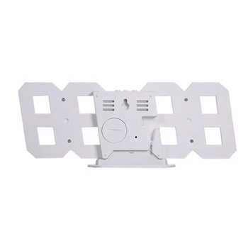 Часы электронные LED LY 1089 настольные настенные будильник дата температура USB 5В CR2032 белая подсветка 225x83x27 мм