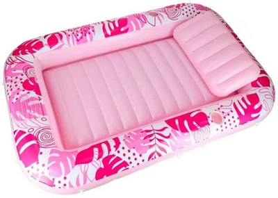 Надувний матрац для плавання Kik з подушкою Рожевий 175 см KX2856 (5903039770409)
