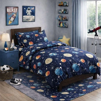 Комплект постельного белья Бязь Cosmic Dream 110х140 см Темно-Синий