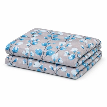 Підковдра Бязь Azure Bloom 110*140 см Блакитний
