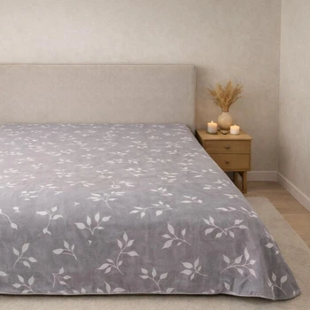 Простынь без резинки Бязь Silver Magnolia 110*160 см Серый