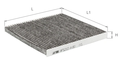 Фильтр салона Alpha Filter угольный CHEVROLET Aveo 1.2, 1.3, 1.4, 1.6, 95981206 (AF5210a)