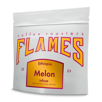 Кава в зернах Flames Coffee Ефіопія Диня свіжообсмажена під фільтр та еспресо 250г