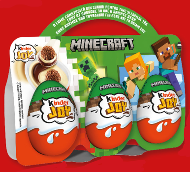 Набор Kinder Joy Minecraft Киндер джой Майнкрафт (коллекция 2026) 3×20 г