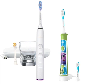 Електрична зубна щітка Philips Sonicare HX9917/88 Diamond Clean Smart 9400 + Дитяча електрична зубна щітка Philips Sonicare HX6352/11 (комплект)