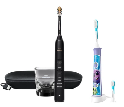 Електрична зубна щітка Philips Sonicare HX9911/17 Diamond Clean 9000 + Дитяча електрична зубна щітка Philips Sonicare HX6322/12 (комплект)