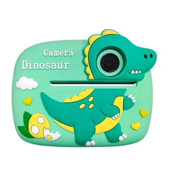 Дитячий фотоапарат миттєвого друку D1-A, GREEN DINOSAUR