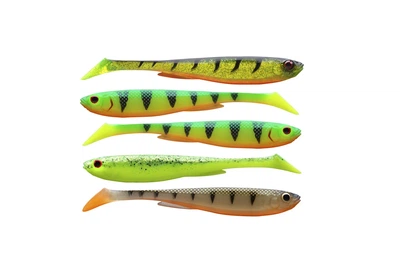Силікон (набор) Daiwa Prorex Slim Shady Flash Set 7.5см 3.3г (5шт/уп), колір: Color Mix 2 (4320009008)