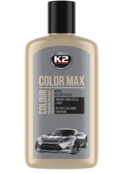 Цветной полироль для кузова K2 Color Max Grey K020SZ 200 мл для маскировки царапин авто серый