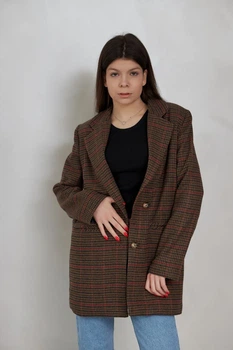 Жакет жіночий Estilo повсякденна-casual вовна коричневий 07-016 44р