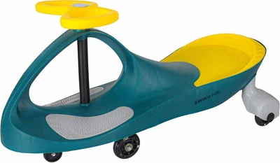 Толокар гравітаційний KIK зі світлодіодними колесами Жовтий KX4880_2 (5903039754645)