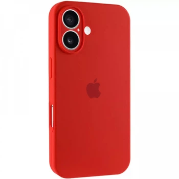 Чехол Fiji Silicone Case Full Camera для Apple iPhone 17 бампер накладка с защитой камеры Red