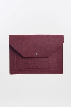 Чохол для ноутбука GUDZYK 13"- 13,6" Марсала для Macbook, HP, Lenovo та ін.
