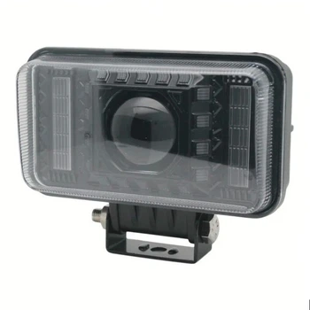 Фара-LED Прямокутник 33W діодна №478-02 (Ближнє-біле/DRL-білий (2шт))